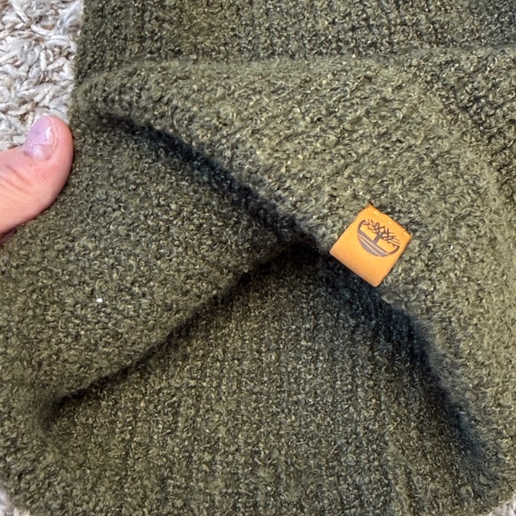 Timberland Knit Beanie Dark Green One Size - Picture 5 of 7